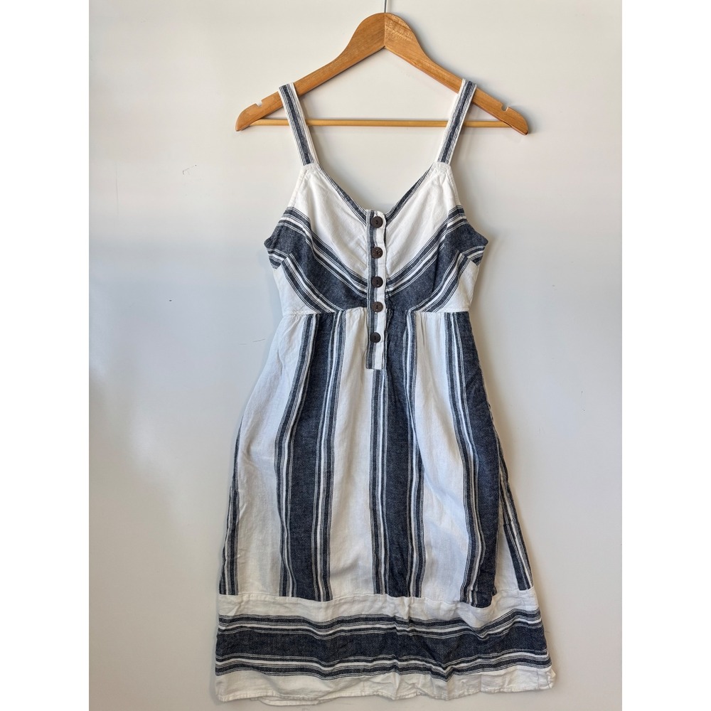 Universal‎ Thread Striped Button Front Dress Sleeveless Casual XS - Picture 2 of 6